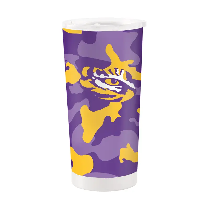 LSU 20oz Camo Stainless Steel Tumbler