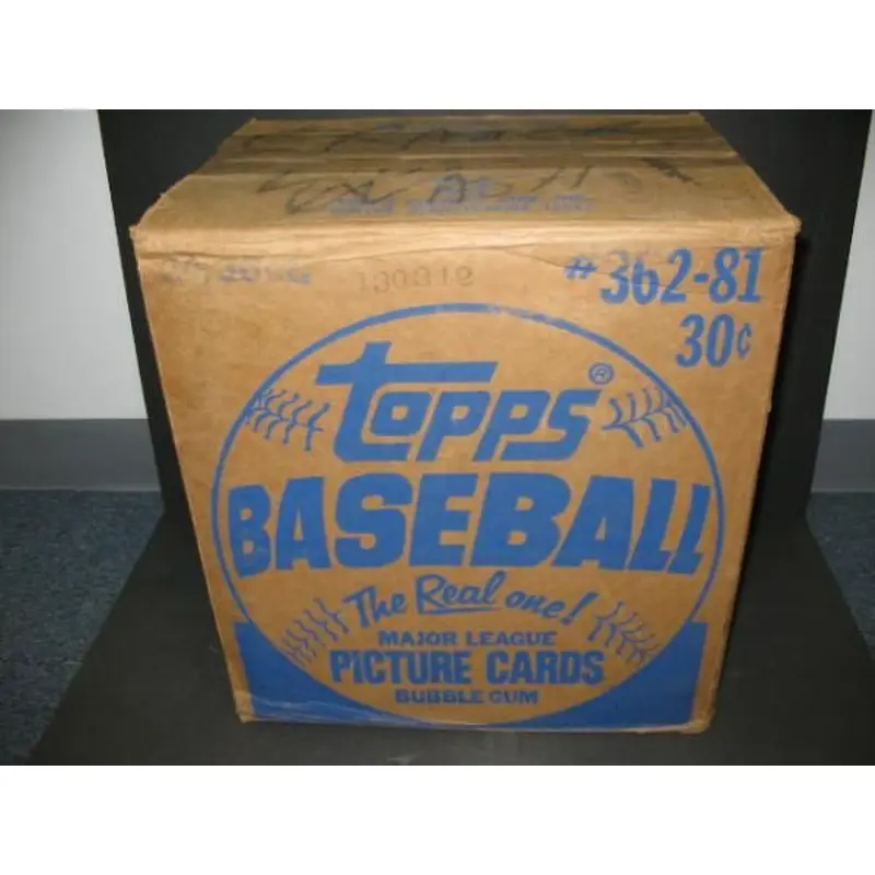1981 Topps Baseball Unopened Wax Case (20 Box)