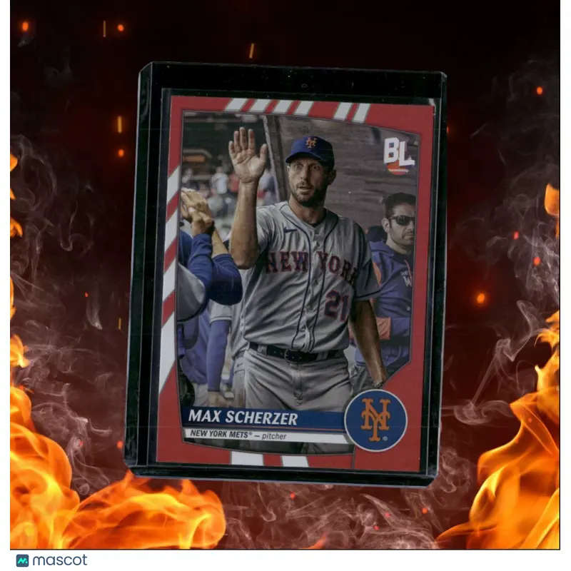2023 Topps Big League Max Scherzer Super Rare Red Foil #293
