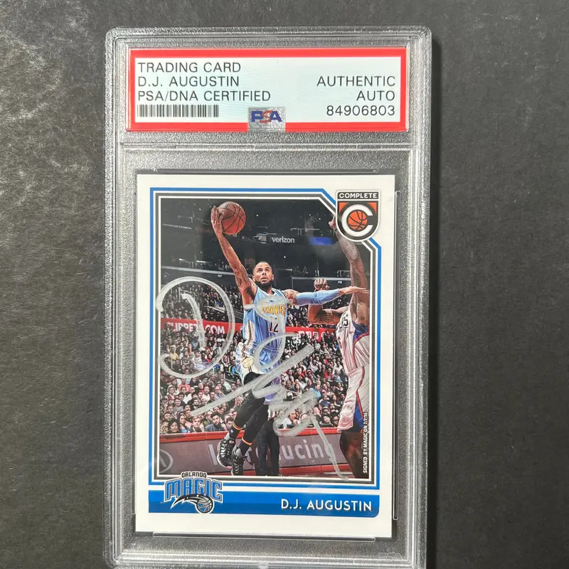 2016-17 Panini Complete #182 DJ Augustin Signed Card AUTO PSA Slabbed Magic