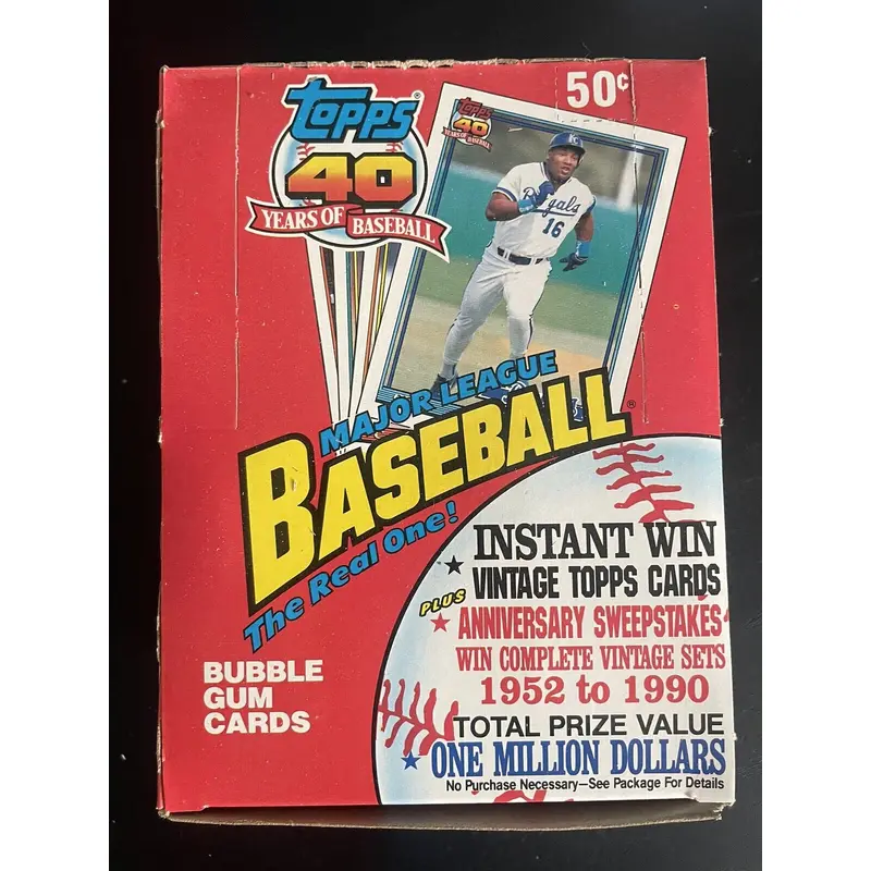 1991 Topps Baseball Wax Box