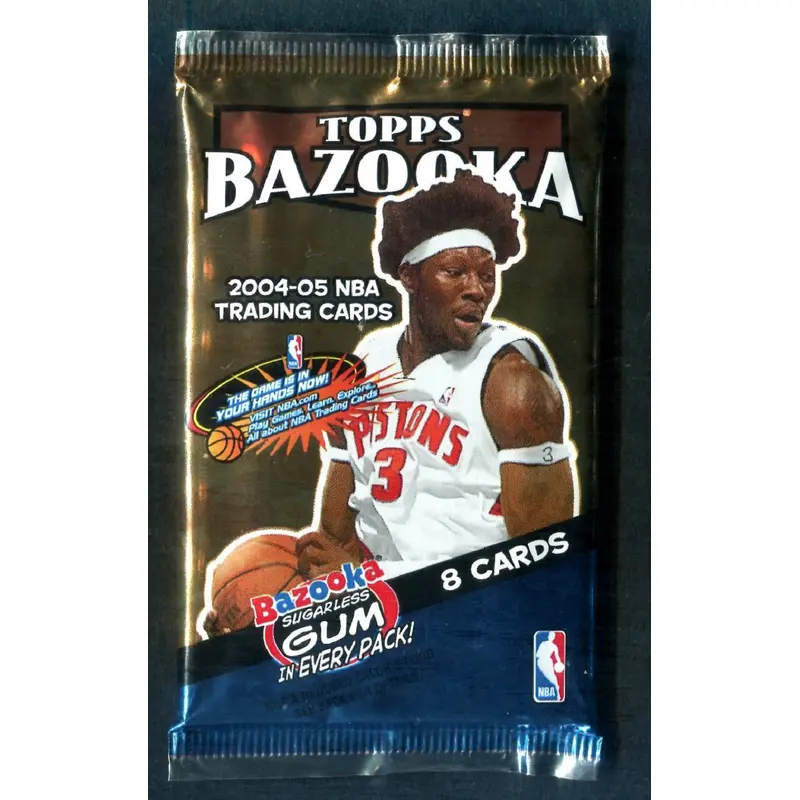 2004/05 Topps Bazooka Basketball Unopened Pack (8)