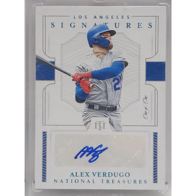 Alex Verdugo 2019 Panini Natioanl Treasures Platinum Signatures #1/1