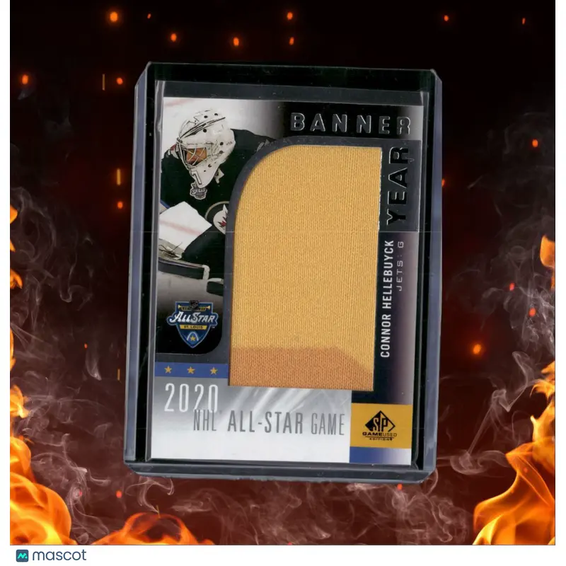 2020-21 SP Game Used Connor Hellebuyck Banner Year #AS20-CH