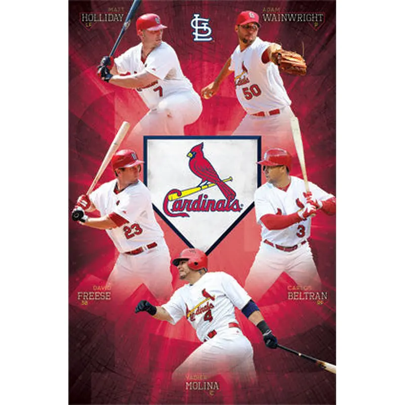St. Louis Cardinals "Superstars" MLB Action Poster - Costacos Sports 2013