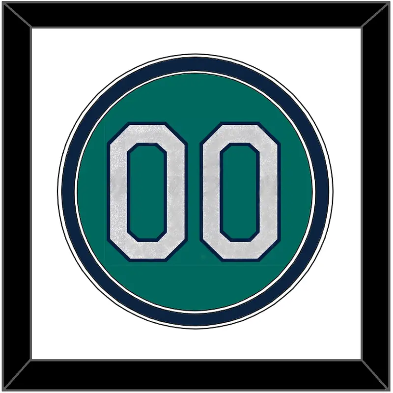 Seattle Number - Alternate Home Green - Double Mat 1