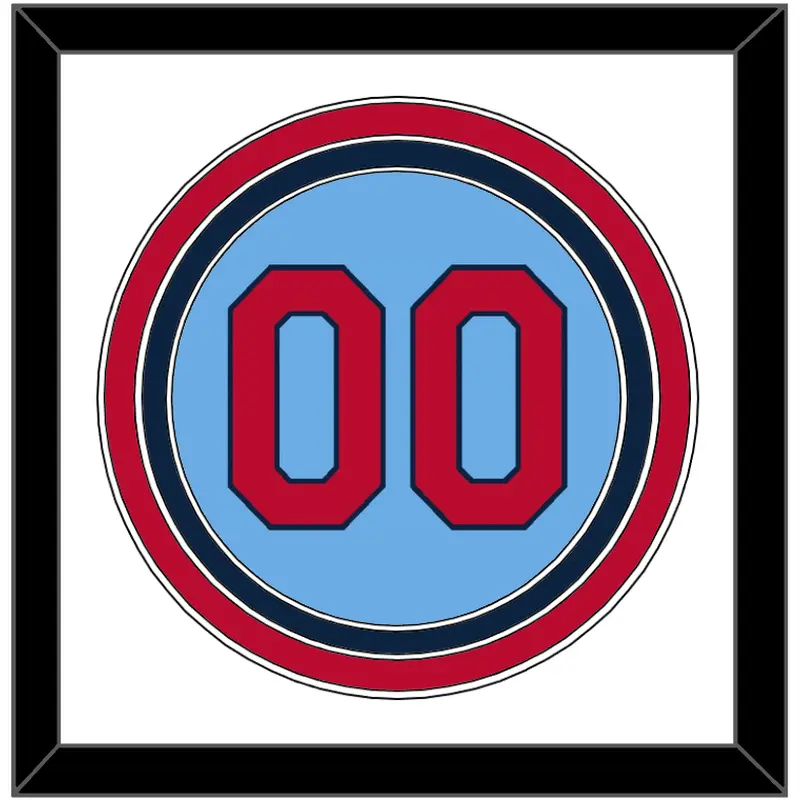 St. Louis Number - Alternate Road Powder Blue - Triple Mat 1