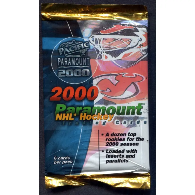 1999/00 Pacific Paramount Hockey Unopened Pack (6)