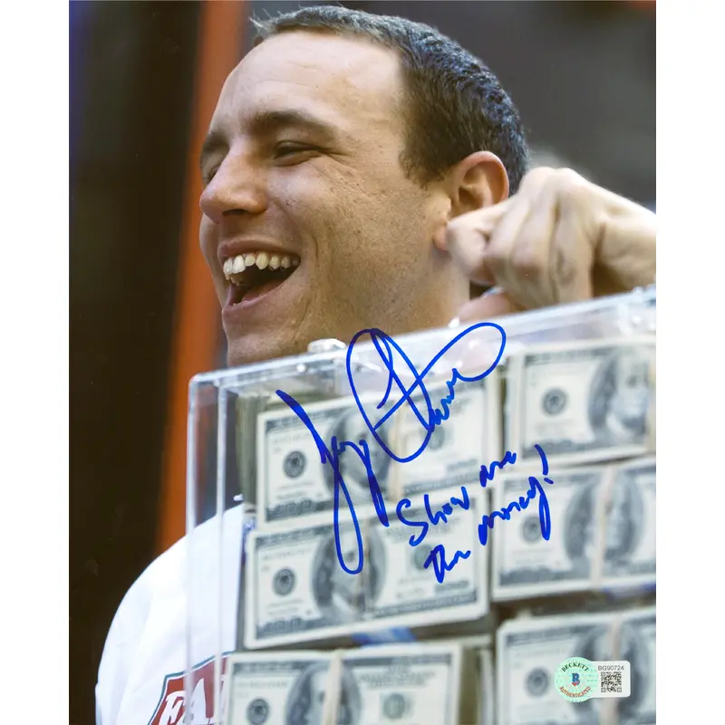 Joey Chestnut "Show Me The Money!" Authentic Signed 8x10 Photo BAS #BG90724