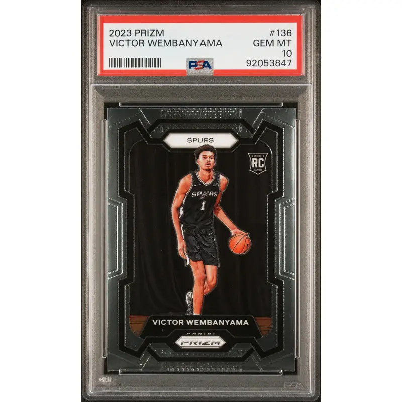 Victor Wembanyama 2023 Panini Prizm #136 PSA 10 Gem Mint 3847