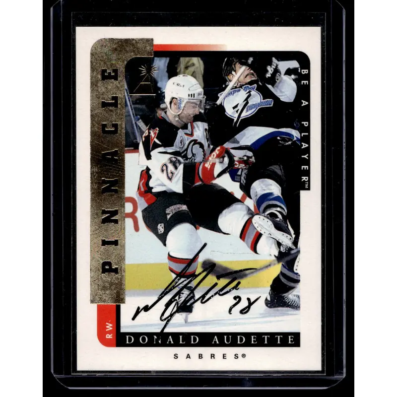 1996-97 Pinnacle Be A Player - Autographs - Donald Audette #73