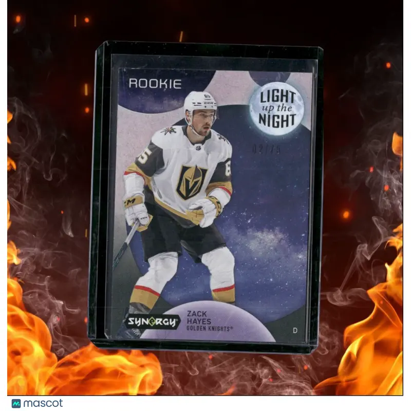 2022-23 Upper Deck Synergy Zack Hayes Light Up The Night Pink Rookie 02/75