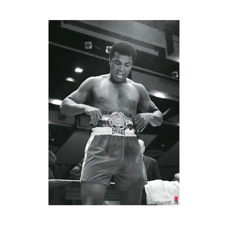 Muhammad Ali Boxing "Championship Belt" Premium Poster Print - Pyramid International