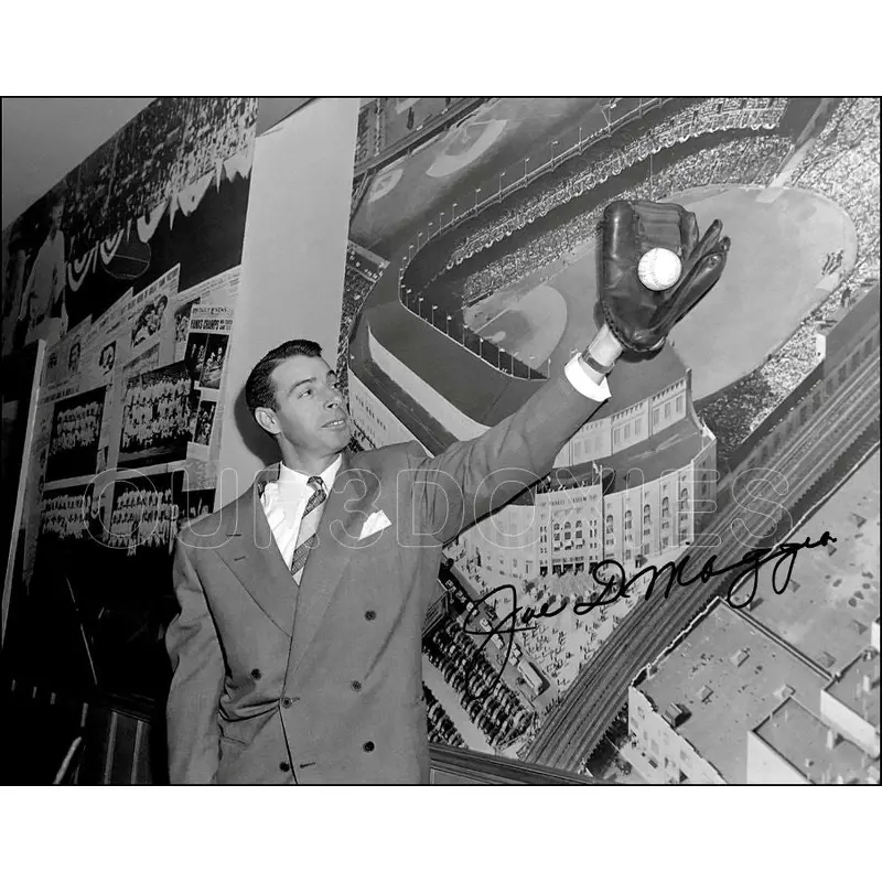 Joe Dimaggio 11X14 Photo - Autographed New York Yankees - 1328
