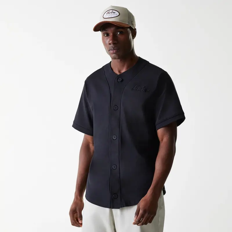 New Era Pinstripe Black Jersey