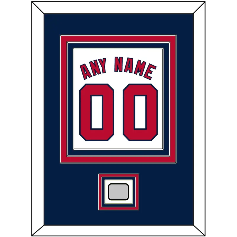 Washington Name, Number & 2019 World Series Jersey Patch - Home White - Triple Mat 3