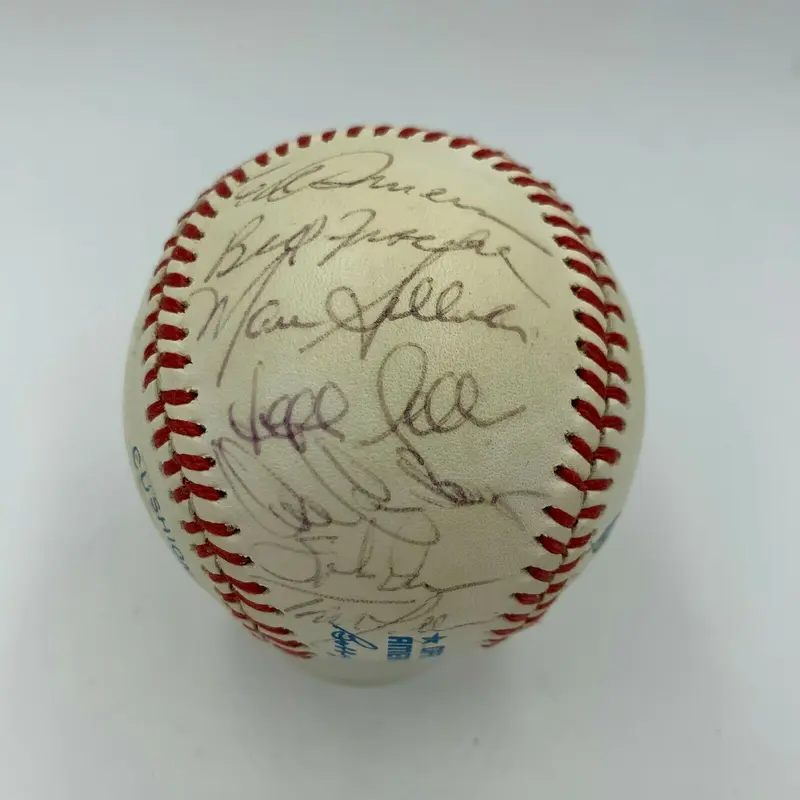 1986 Boston Red Sox AL Champs Team Signed Baseball Tom Seaver Wade Boggs