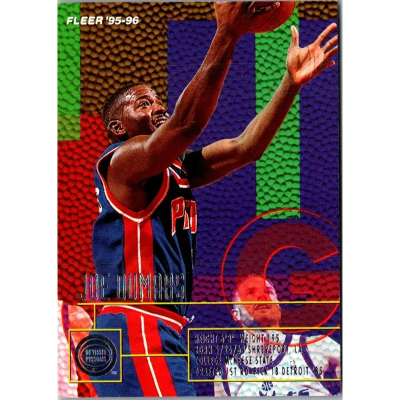 1995 Fleer European Joe Dumars #50
