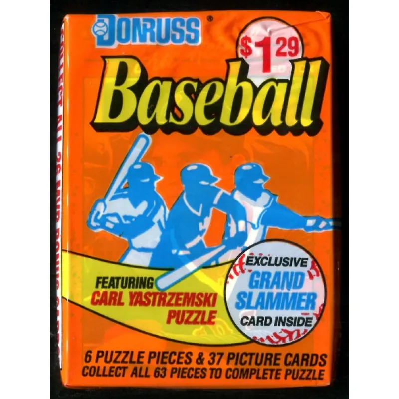 1990 Donruss Baseball Unopened Cello Pack (37/6)