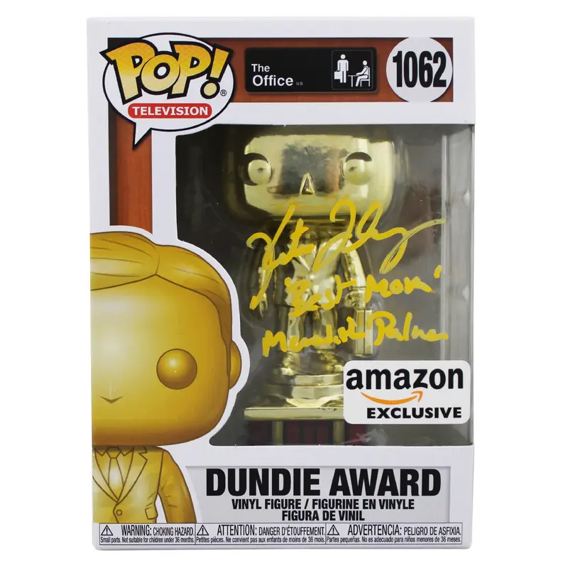 Kate Flannery "2x Insc" Signed Dundie Award #1062 Funko Pop Figure PSA/DNA Itp 2