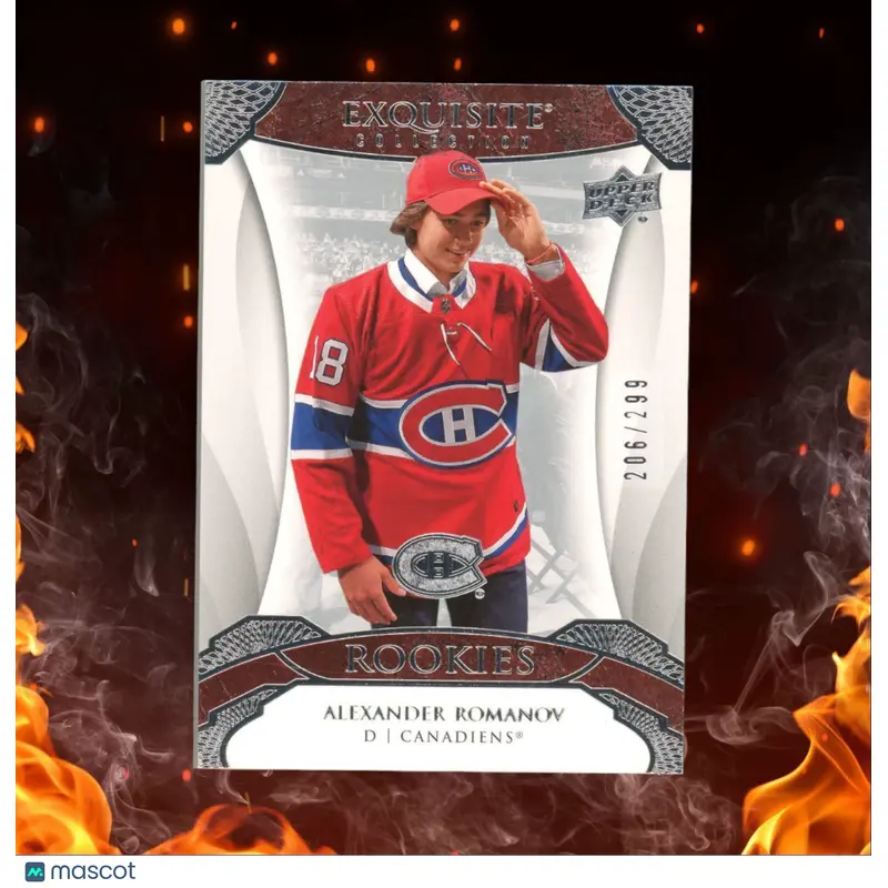 2020-21 Upper Deck Exquisite Collection Alexander Romanov Rookie 206/299 #R-AR