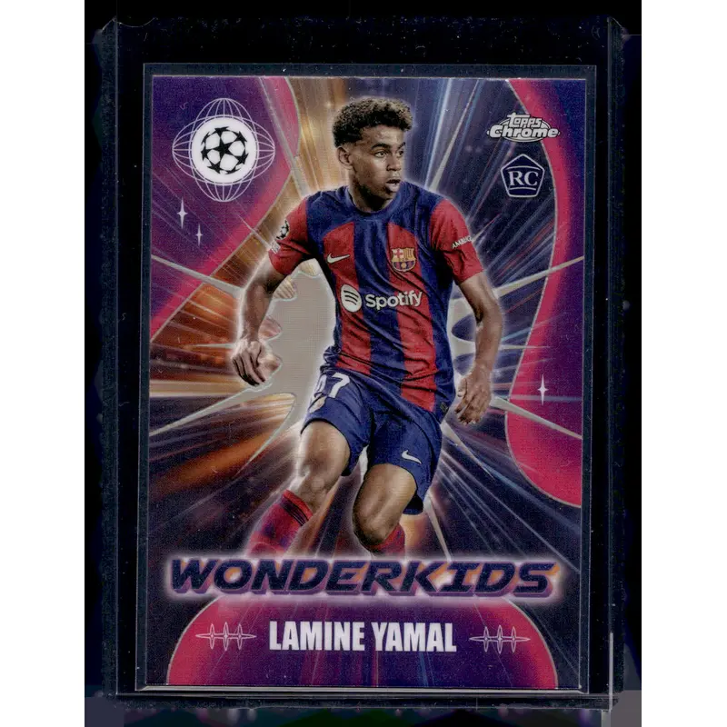 2023-24 Topps Chrome UEFA Club Competitions - Wonderkids - Lamine Yamal #WK-3 RY