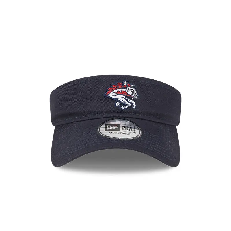 New Era Navy Blue Visor With Velcro Closure