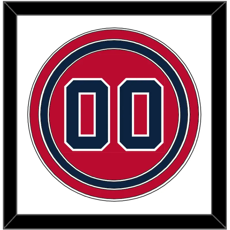 Atlanta Number - Alternate Home Red - Triple Mat 1