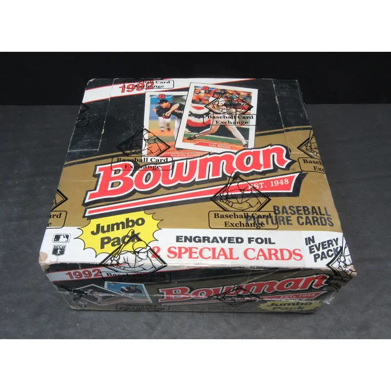 1992 Bowman Baseball Unopened Jumbo Box (36/23) (Authenticate)