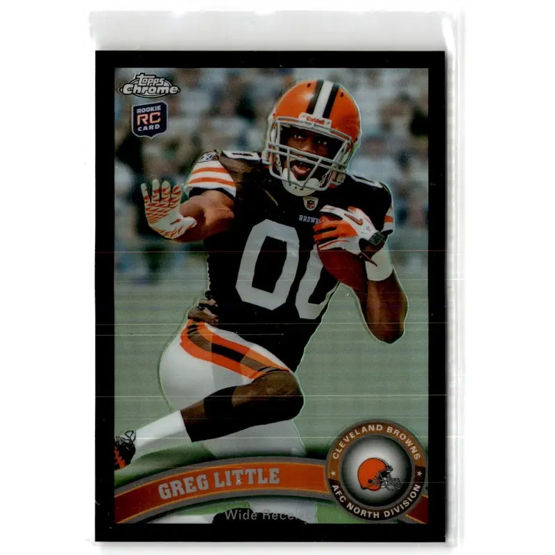 2011 Topps Chrome Black Refractors Greg Little #88 201/299