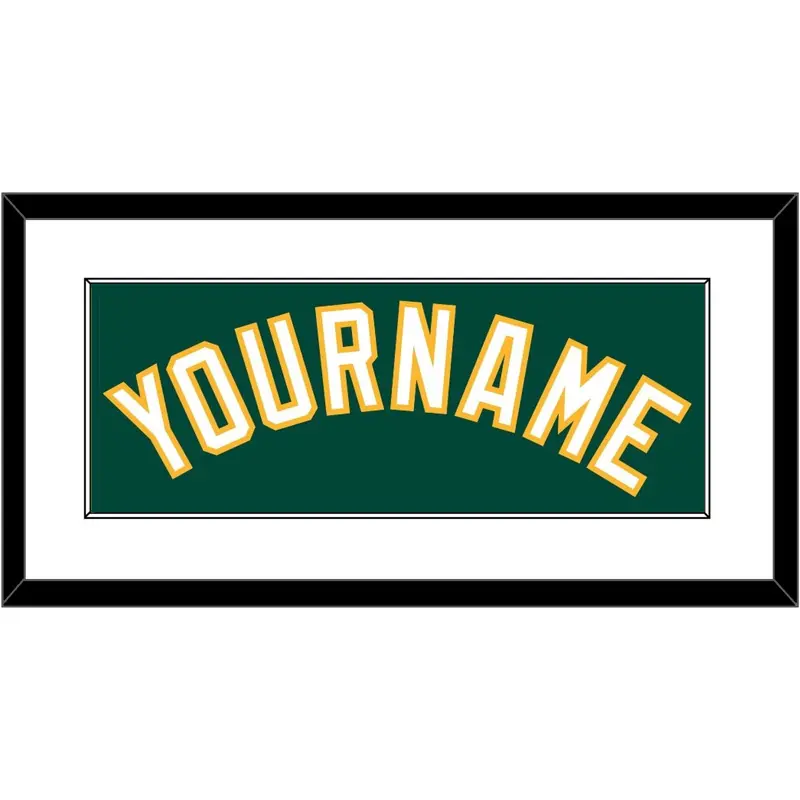 Oakland Name - Alternate Green - Single Mat 1