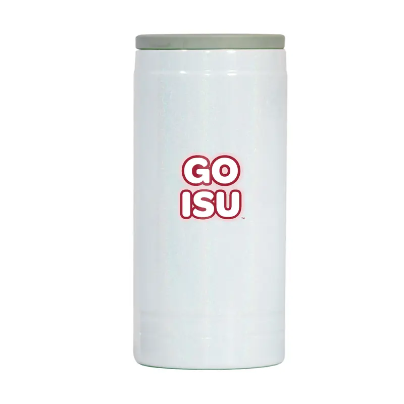 Iowa State 12oz Bubble Iridescent Slim Coolie