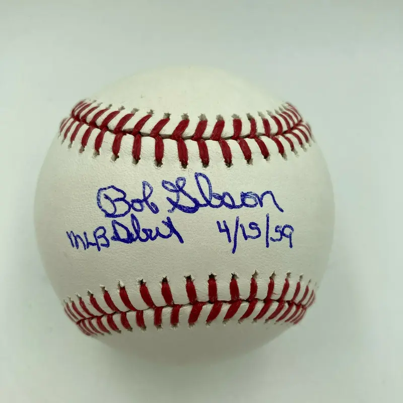 MINT Bob Gibson MLB Debut 4-15-1959 Signed Major League Baseball With JSA COA