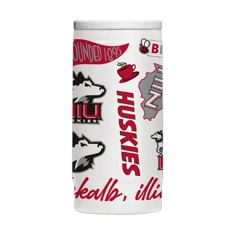 Northern Illinois 12oz Native Powdercoat SlimCan Coolie