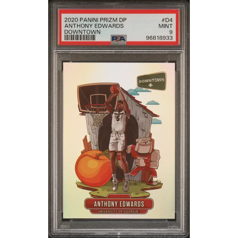 Anthony Edwards 2020 Panini Prizm Draft Downtown PSA 9 Mint