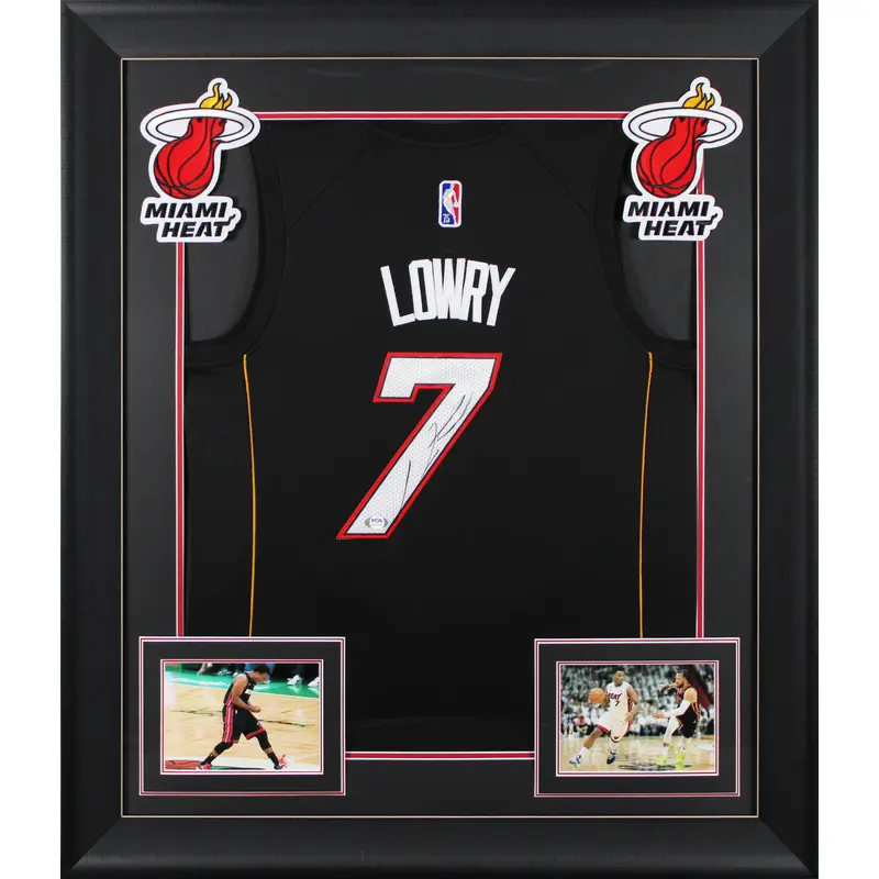 Heat Kyle Lowry Authentic Signed Black Nike Framed Jersey PSA/DNA #AL51218