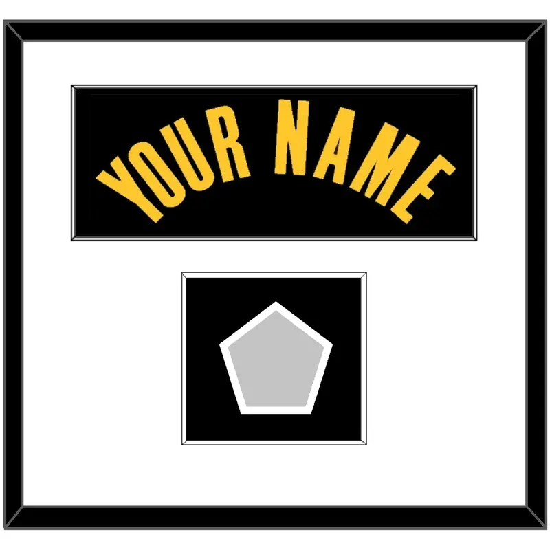 Los Angeles Name & Trophy Patch - Black Earned (2020-2021) - Single Mat 1