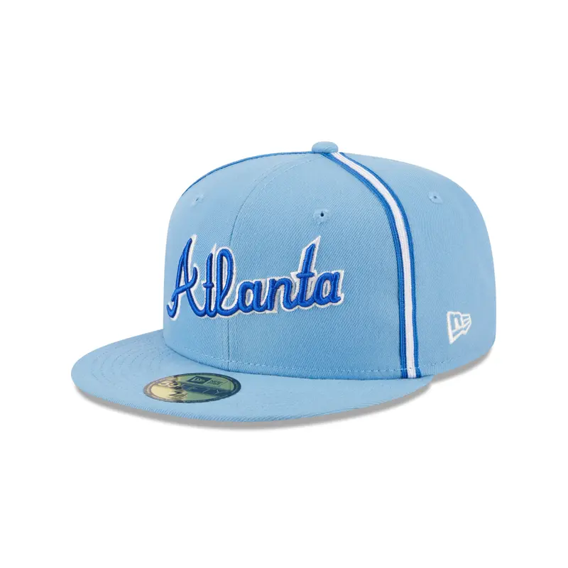 New Era - Atlanta Braves - 59Fifty Fitted - Powder Blues - Sky Blue