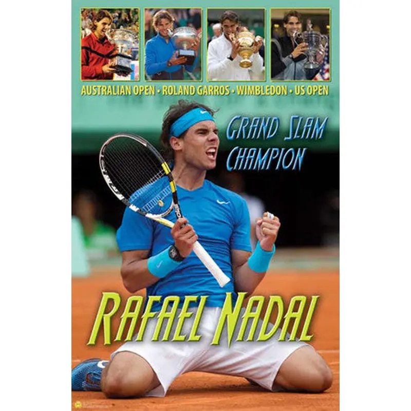 Rafael Nadal Career Grand Slam Commemorative Poster  - Tennis Life