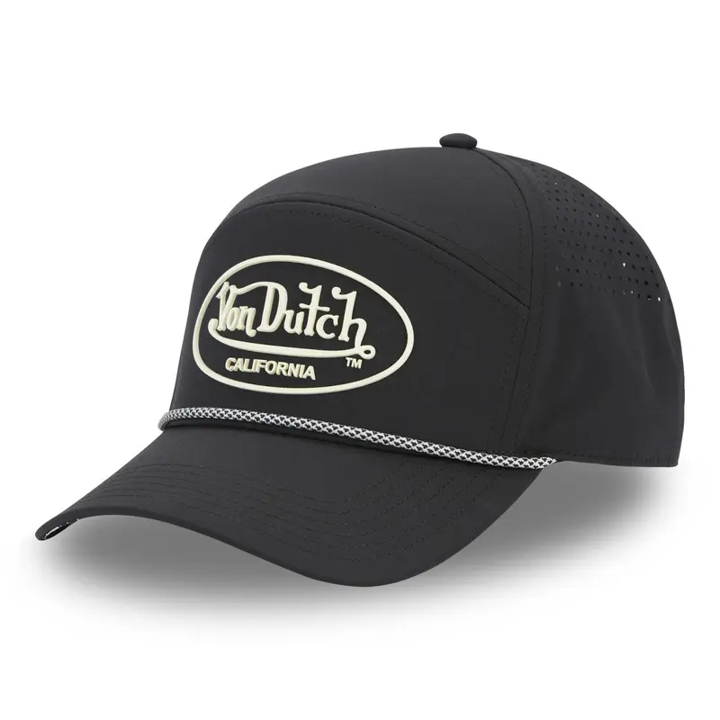 Von Dutch - Rubber Patch - 6-Panel Cap - Black