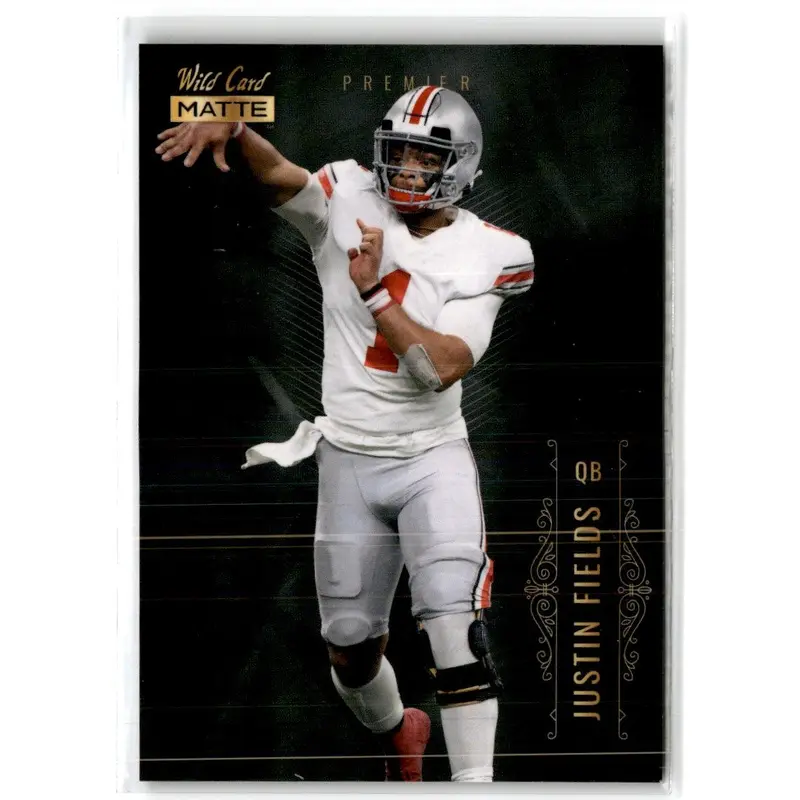 2021 Wild Card Matte White Justin Fields #MBC-2