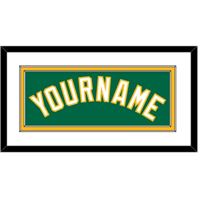 Oakland Name - Alternate Kelly Green - Double Mat 1