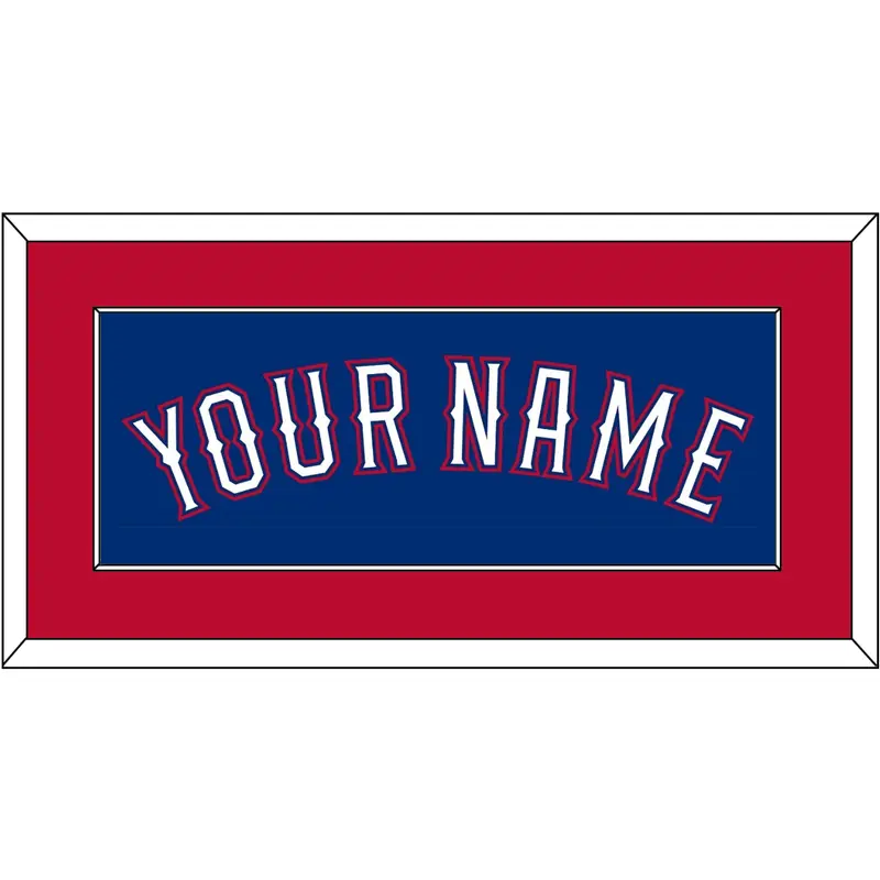 Texas Name - Alternate Blue (2016-2019) - Single Mat 2