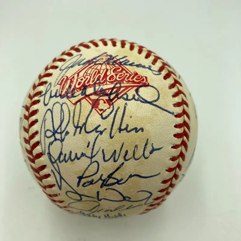 1992 Toronto Blue Jays World Series Champs Team Signed W.S. Baseball JSA COA
