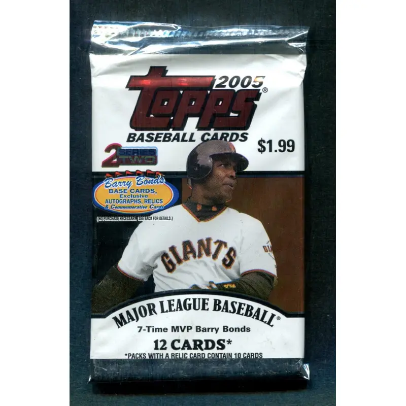2005 Topps Baseball Unopened Series 2 Pack (Retail)