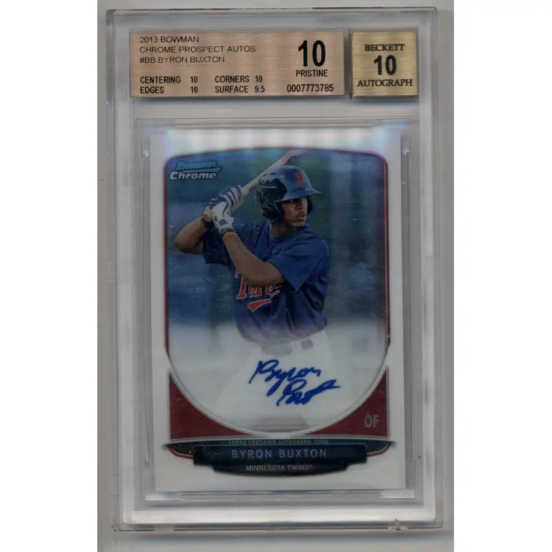 Byron Buxton 2013 Bowman Chrome Prospect Auto BGS 10 Pristine