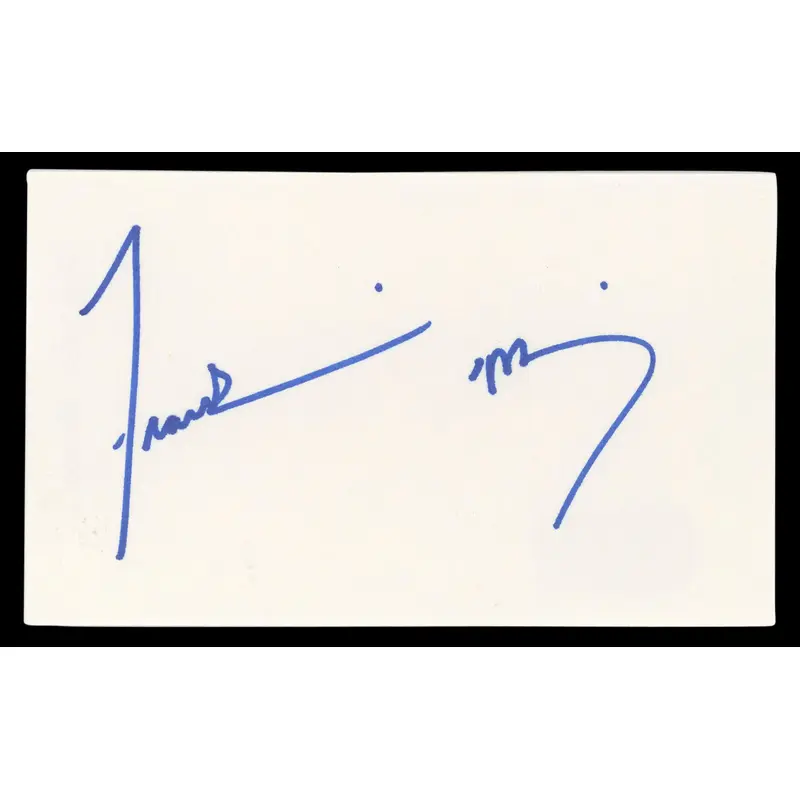 Frankie Muniz Malcolm in the Middle Authentic Signed 3x5 Index Card BAS #BL98787