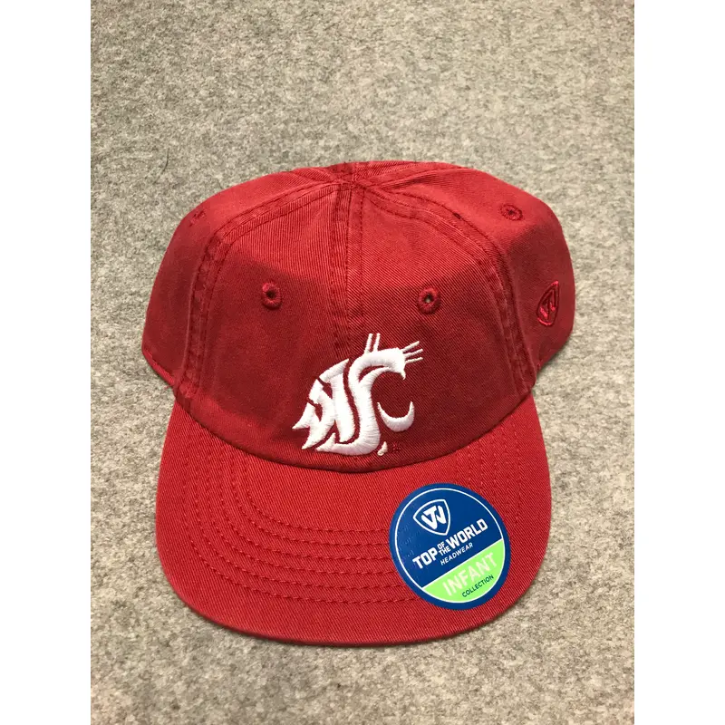 Infant Crimson with White Coug Logo Cinch Hat