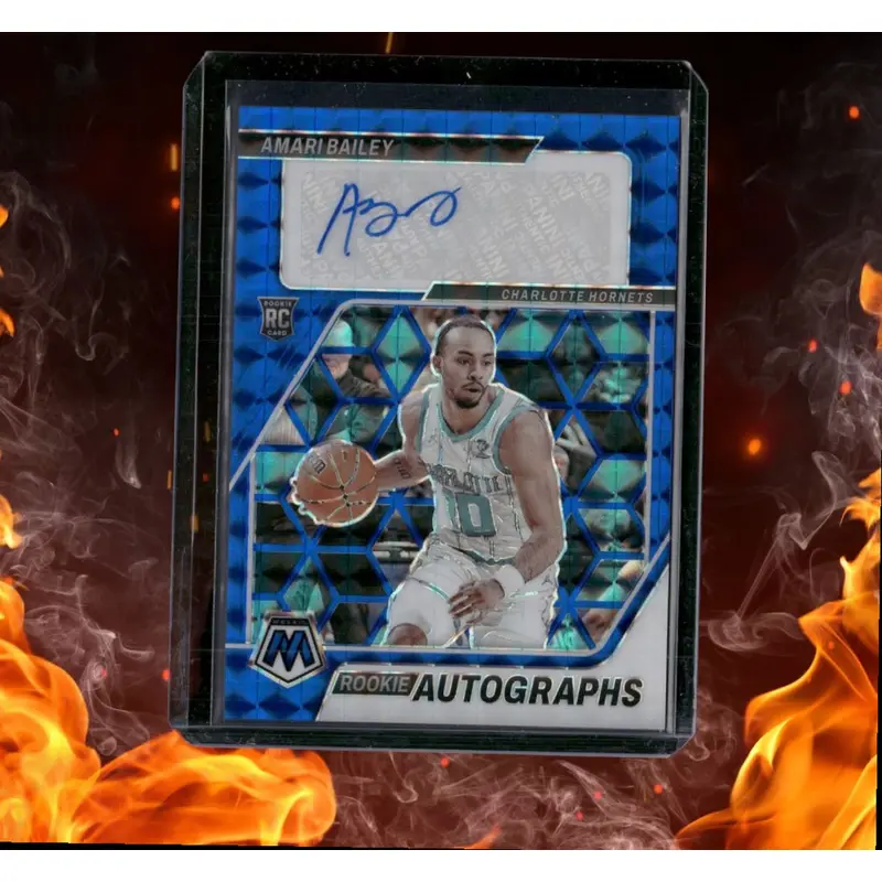 2023-24 Panini Mosaic Amari Bailey Blue Mosaic Prizm Rookie Auto 35/49 #RA-BAL