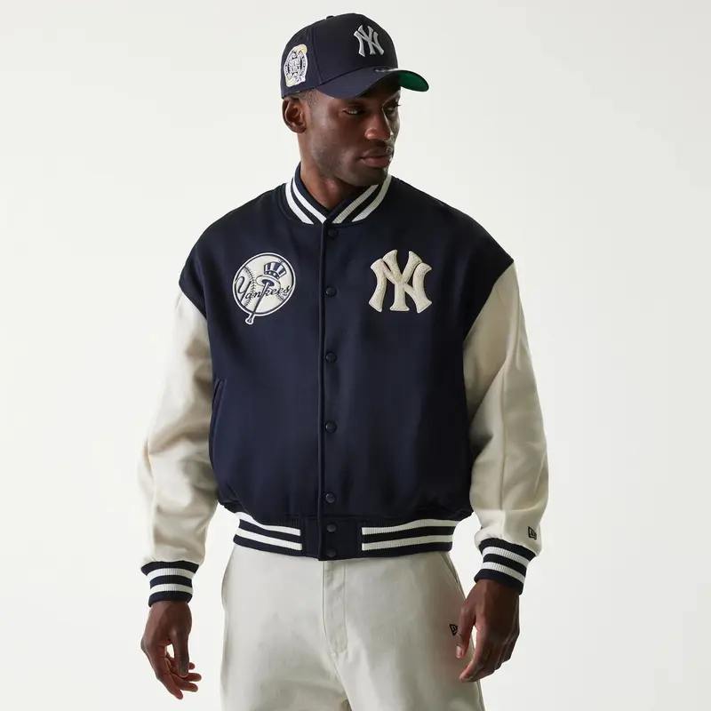 New York Yankees MLB Jersey Navy Bomber Jacket